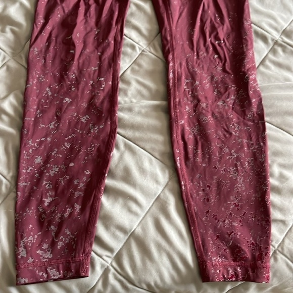 Lululemon Athletica Speed Wunder Mid-Rise Tight 28" *Speckle Shine Size 10 - Picture 4 of 7